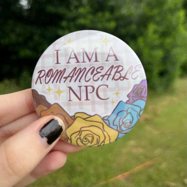 I am a romanceable NPC // 2.25 in button pin