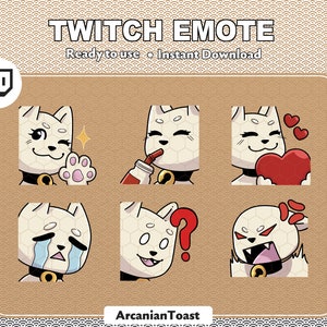 White Cat Emotes