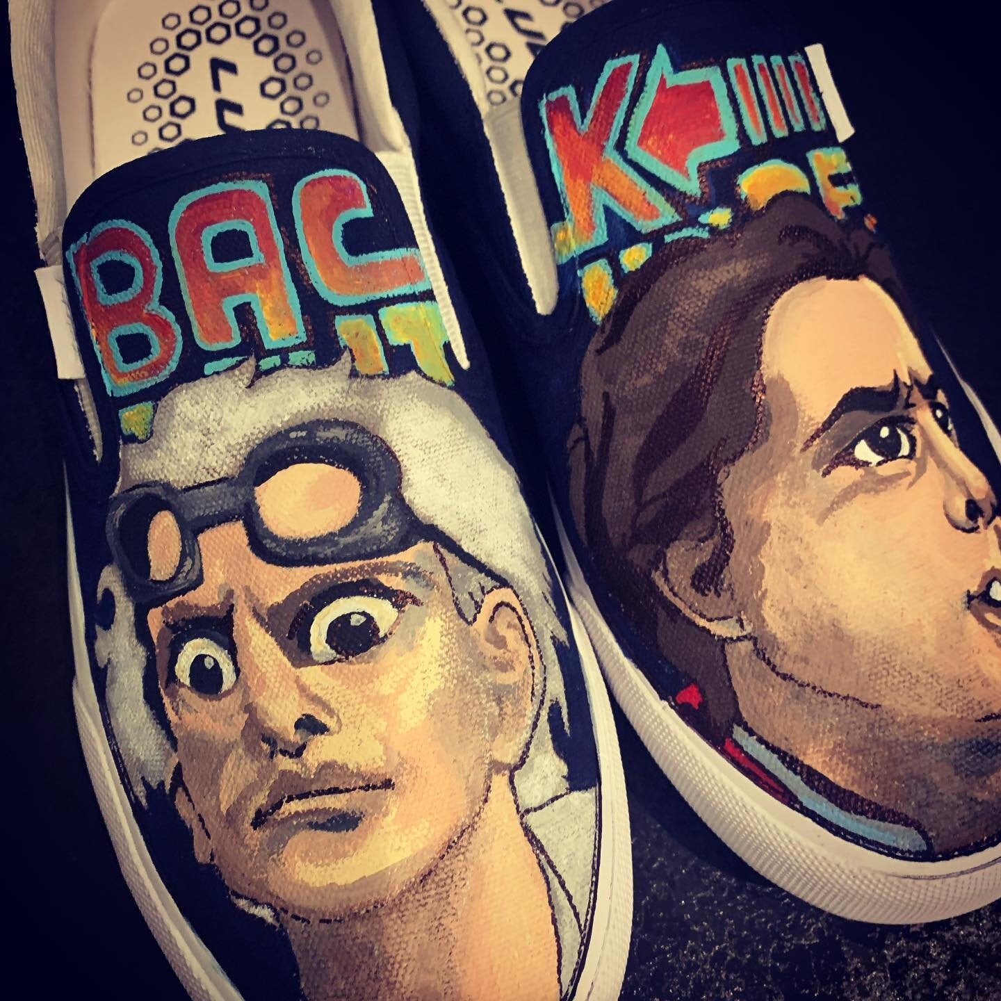 Back to the Future Canvas Shoes Etsy