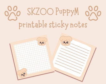 SKZOO PuppyM Printable Sticky Notes