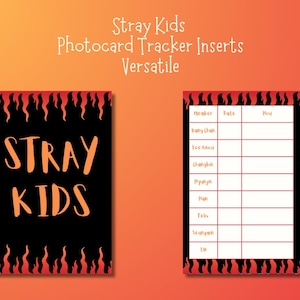Stray Kids Photocard Tracker Einsatz Vielseitig