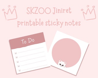 SKZOO Jiniret Printable Sticky Notes