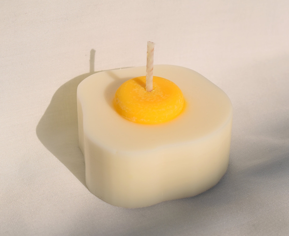 Egg Candle fried egg candle breakfast candle unique home Etsy