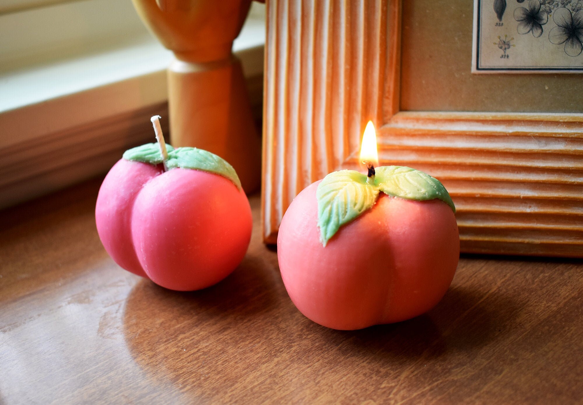 Peach Candle fruit candle cute candle novelty candle Etsy