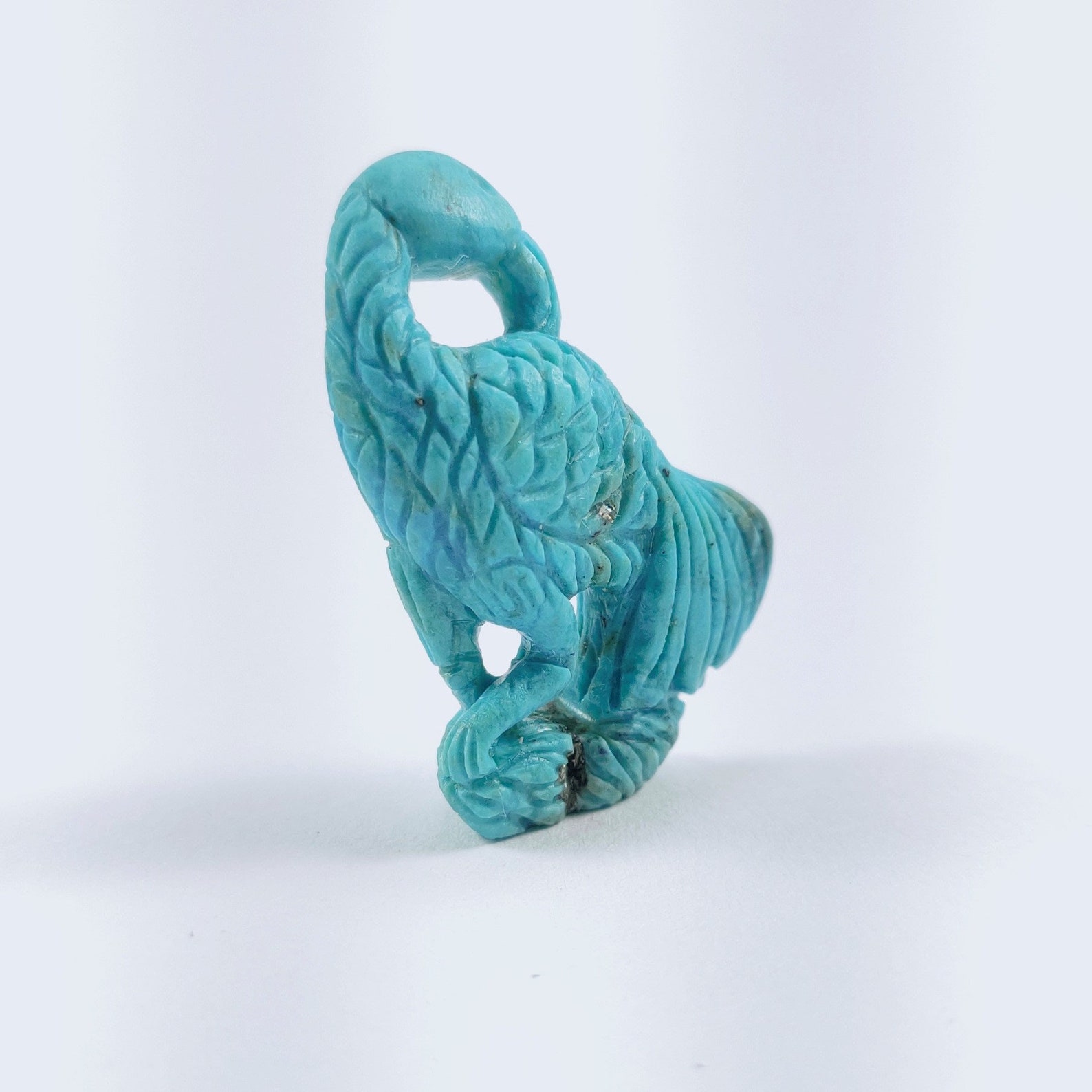 Turquoise Peacock Carving . Turquoise Carving . Fancy Gemstone Etsy