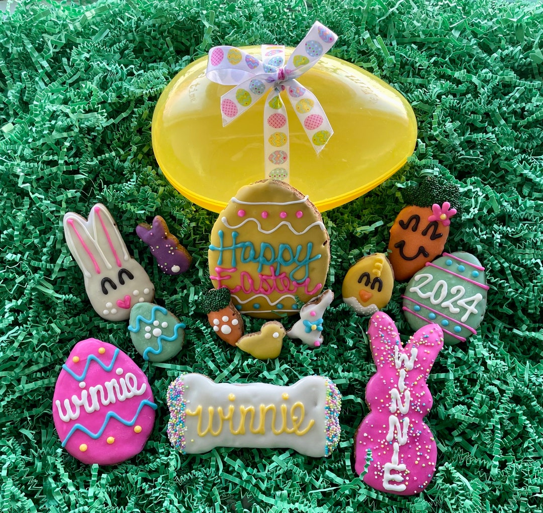 JUMBO Easter Egg-stravaganza PERSONALIZED Dog Treats Gift Easter Dog