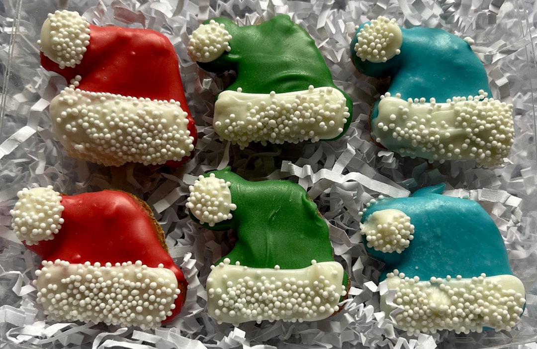 MINI Snow Caps Dog Treat Gift Box All Natural Dog Treat Gift Box Cute