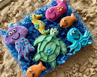 Under the Sea Dog Treat Gift Box / summer dog treats / fun dog treats / cute dog treats