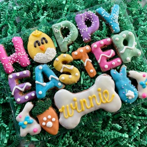 Hoppy Easter Dog Treats Personalized Gift Box - Easter Dog Treat- Cute Dog Treats