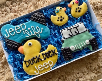 Duck Duck Jeep Dog Treat Gift Box / summer dog treats / fun dog treats / cute dog treats