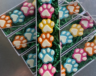 PAWTY paw truffles Dog Treat Gift Box- Cute Dog Treats- Birthday dog treats - Gotcha Day treats - Rescue Dog treats