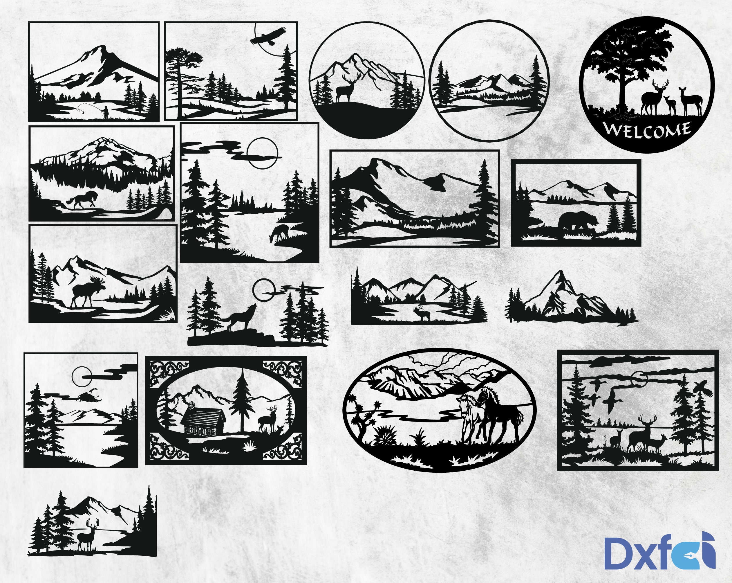 Mountains SVG Camper SVG, Camper in Woods, Camper With Campfire Svg - Etsy