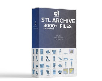 Modelos 3D STL de más de 50 GB para fresadoras CNC, grabadoras y máquinas de tallado.