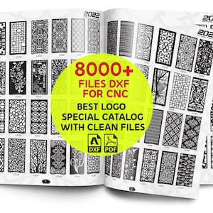 8K+ Room Divider | Panel Collection Dxf cnc files cnc plasma, laser + Pdf Books Custom Logo Privacy Screen Decorative Panels Plasma Dxf