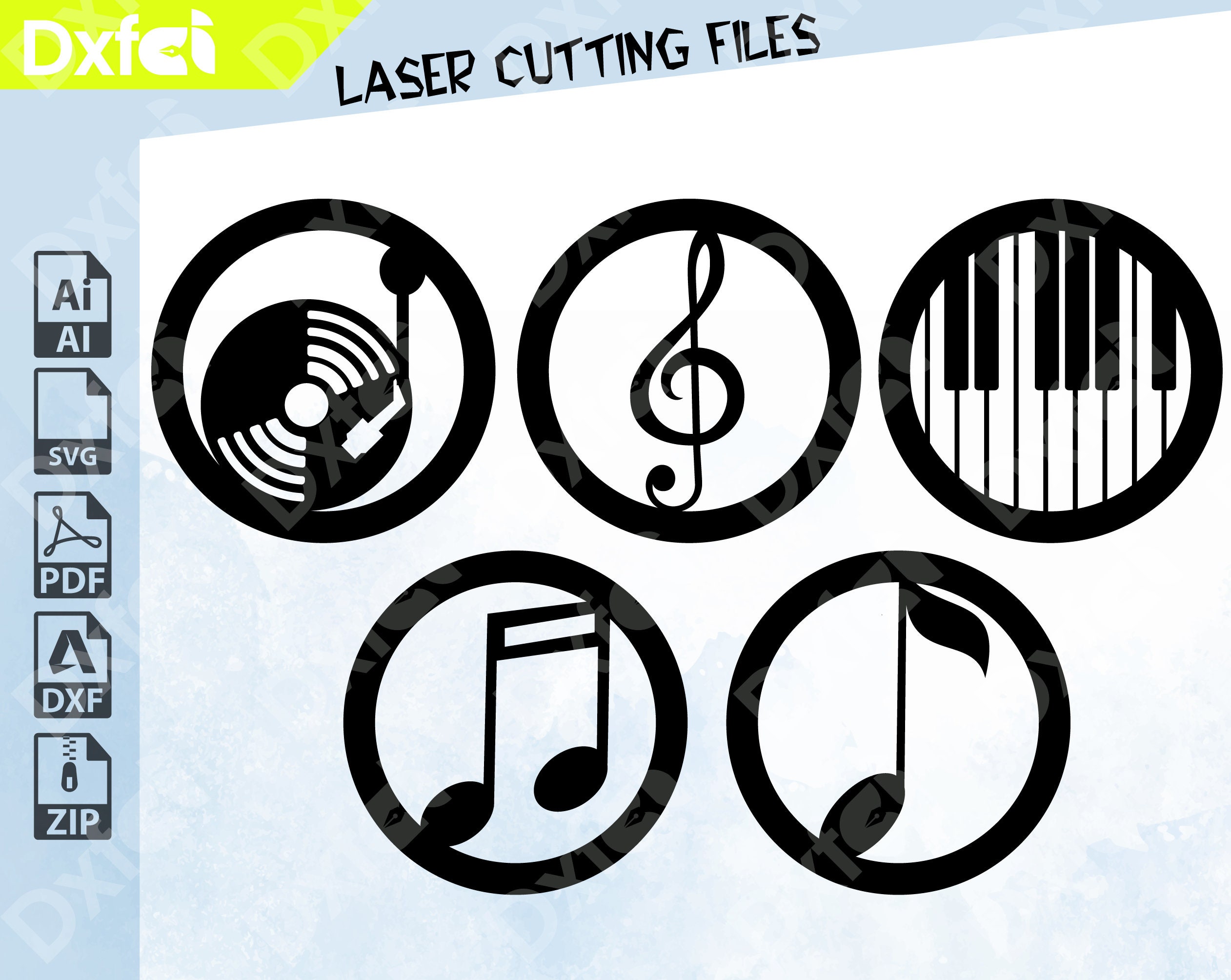 Music Notes SVG, Music Note SVG Bundle, Music Notes Clipart, Music ...