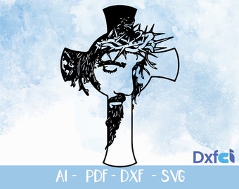 jesus christ Jesus SVG Dxf laser cut file,  prophet jesus christ Svg Vector file for laser cutting Decoration wall files vector