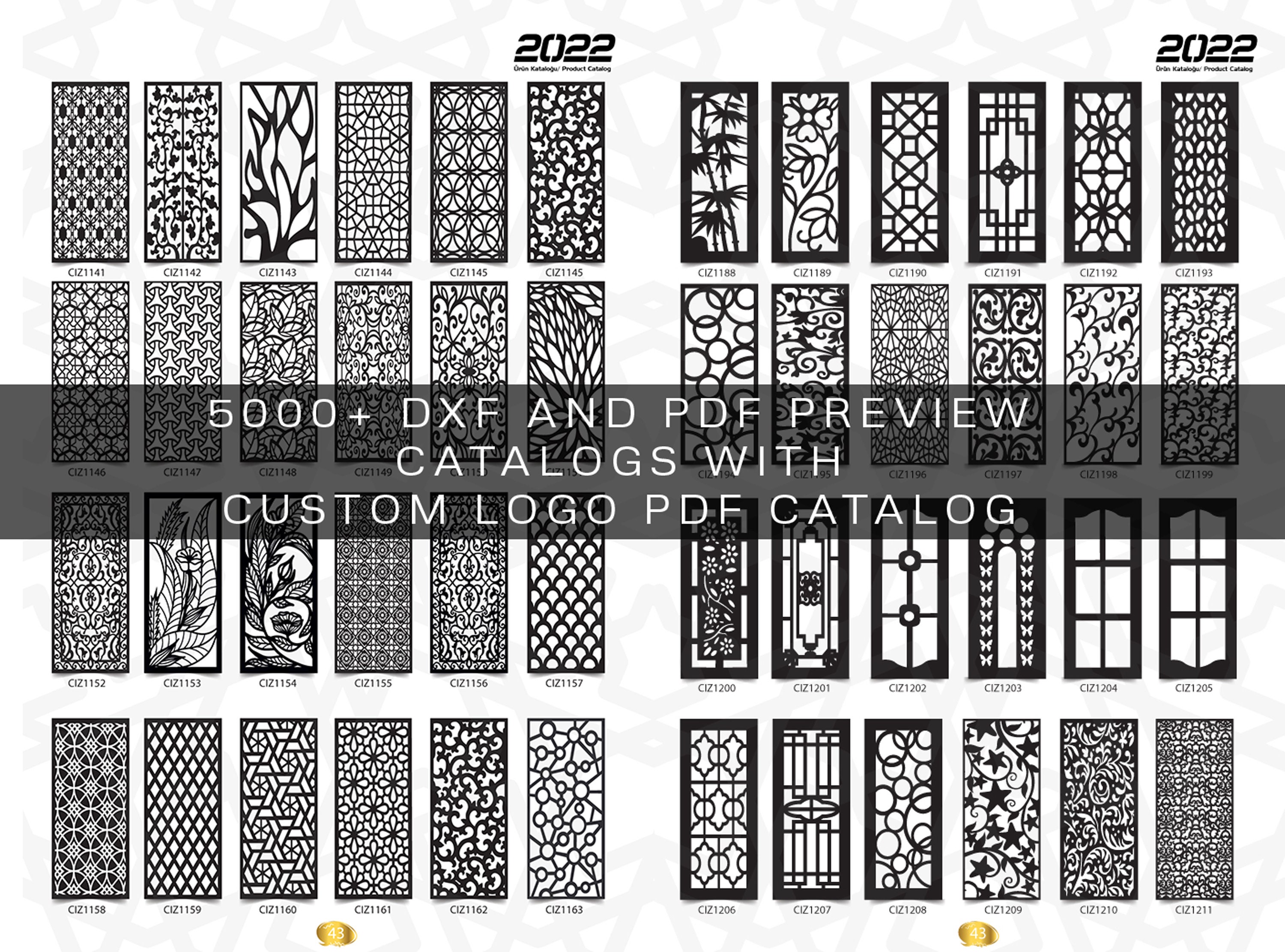 10K+ Metal Wood Panel Designs, CNC Router Patterns (dxf, Svg, Pdf) - Etsy