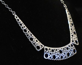 Sterling Silver Collar Necklace, Pitsi Design by Liisa Vitali, Kultakeskus, Finland