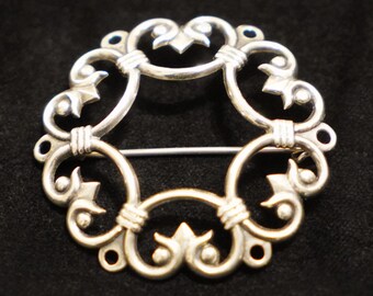 Vintage Silver ”Suotniemen Brooch” from Kalevala Koru, Finland 1970s