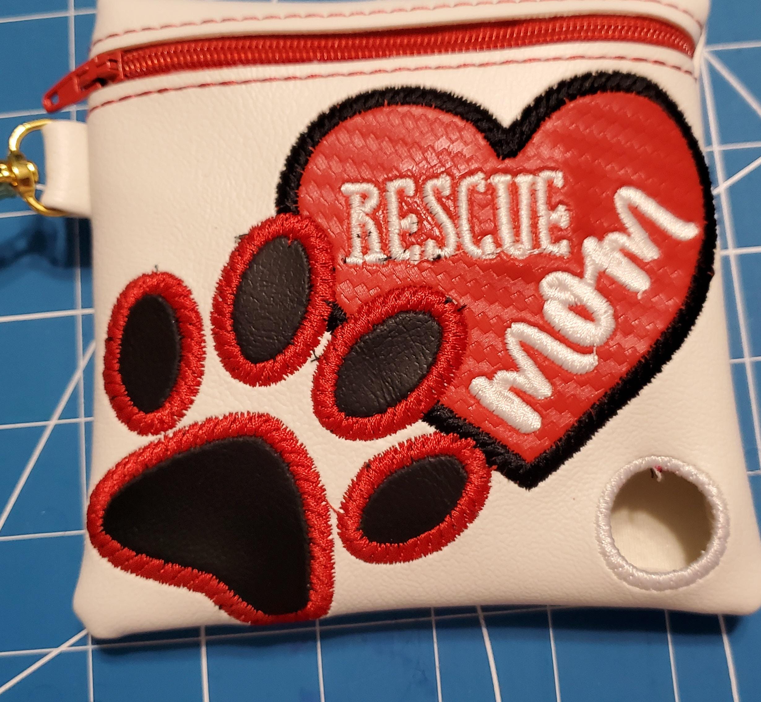 Poop Bag carrier Dog walking Dog poo bag holder Customizable Dog Name / Breed &gt;45 options. See description for breed types.