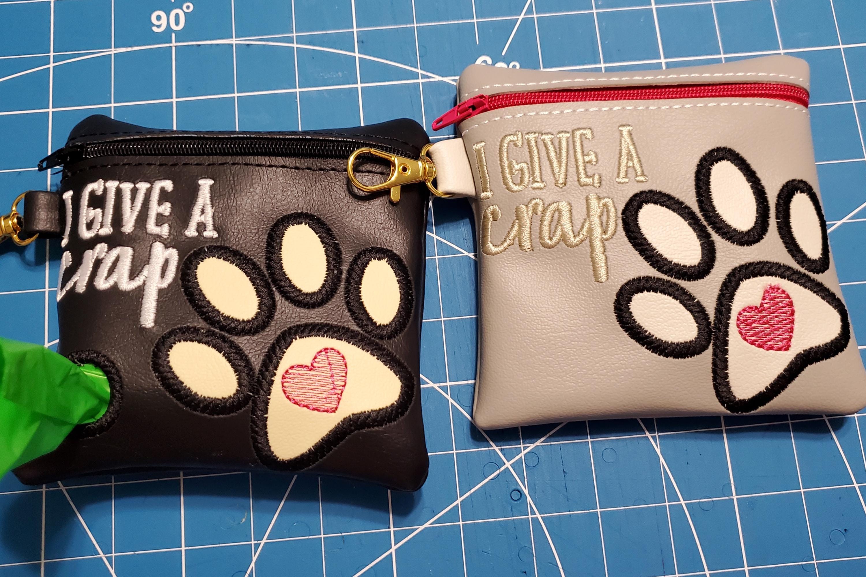 Poop Bag carrier Dog walking Dog poo bag holder Customizable Dog Name / Breed &gt;45 options. See description for breed types.