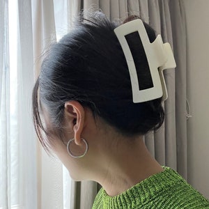 XXL Jumbo hair claw 13cm, Extra large hair claw, Matt claw clip, Hair claw for thick hair,Hair accessories.Everyday Birthday gift for her