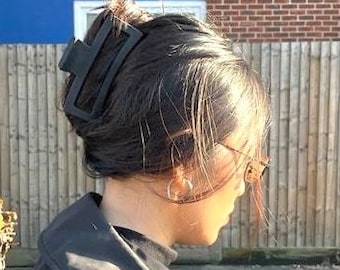 Pinza para el pelo gigante de 13 cm, extragrande, mate, para cabello grueso, accesorio para el cabello, ideal como regalo de cumpleaños.