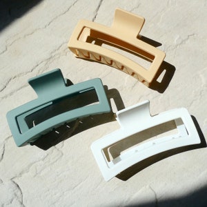 XXL Jumbo Hair Claw Clip: Matte Finish, Thick Hair, Strong Grip