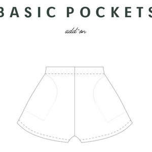 Pocket Add-On Sewing Pattern | PDF Download Summer Outfit Sewing Patterns | Modern Sewing Patterns | Schnittmuster