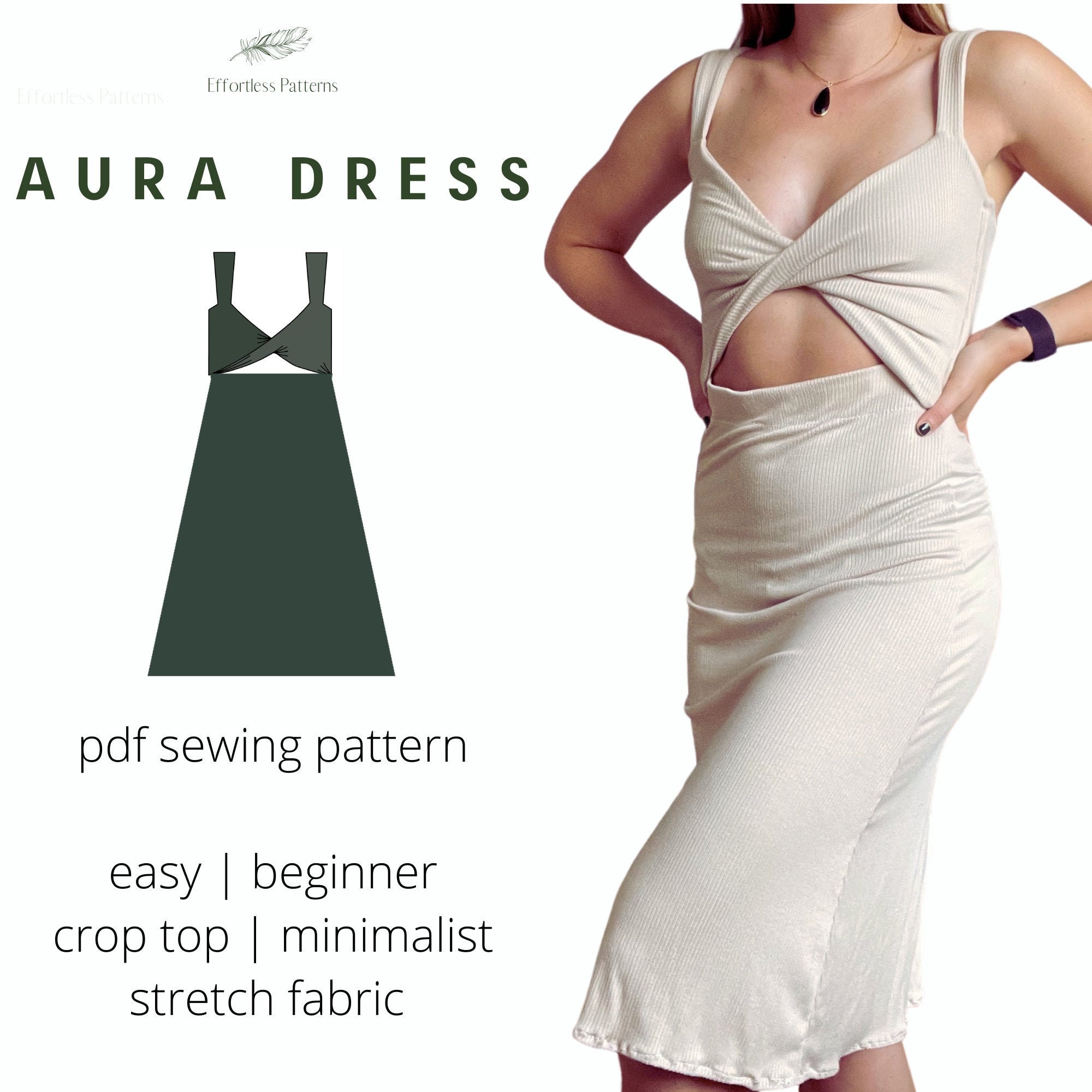 knee length dresses for ladies Arlene Strappy Midi Dress Ivory — Midi Dresses main image 1