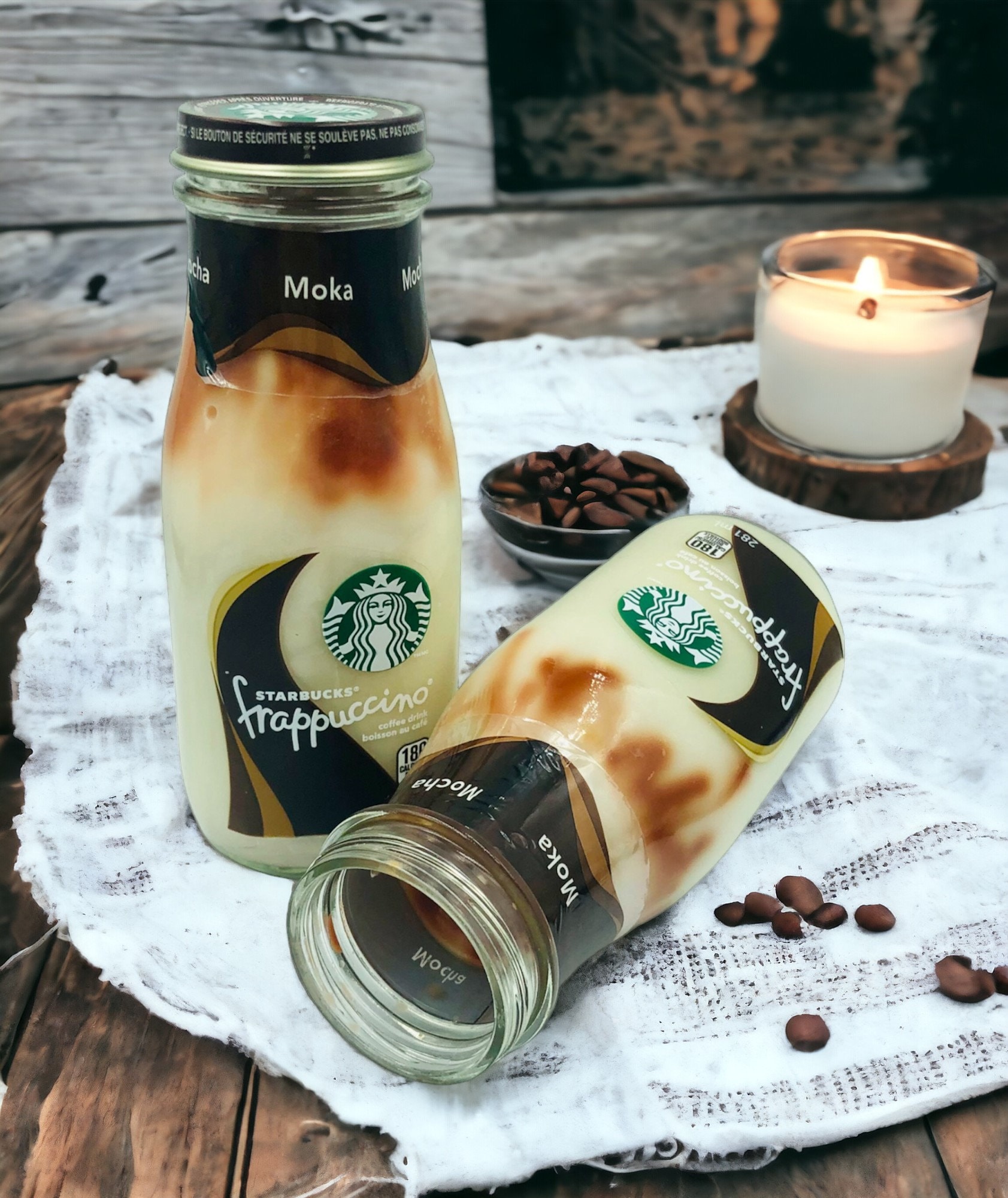 Coffee Candle, Starbucks Frappuccino, Mocha Espresso Scented