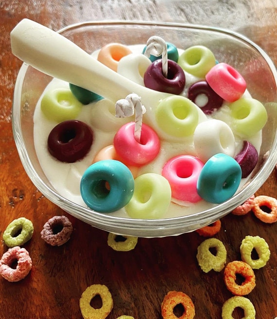 Fruity Loops Cereal Bowl Scented Soy Candle