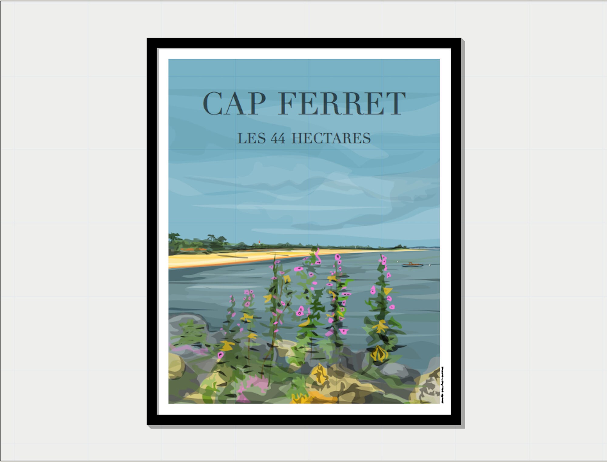 P-32 Affiche Cap Ferret 44 Hectares