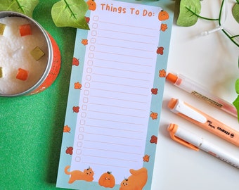 Pumpkin Cats To Do Liste Notizblock - 50 Seiten