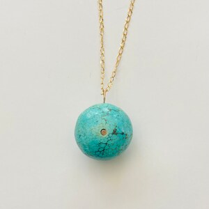 Reconstituted Turquoise Necklace