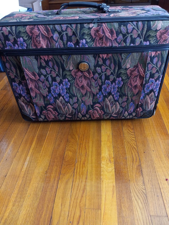 Vintage J.C. Penney Green Luggage Suitcase Set of 3