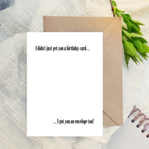 Tarjeta de cumpleaños, tarjeta molesta y divertida para esposa, novia, esposo o amigo.
