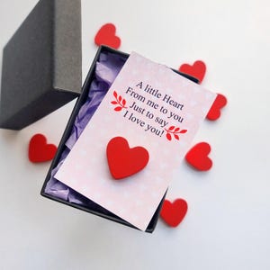 Prezent Kocham Cię, Tęsknię za Tobą, Prezent Przytul Kieszonkowy, Prezent Matchbox, Prezent Dla Chłopaka, Prezent Dla Dziewczyny, Rocznica, Prezent Na Walentynki