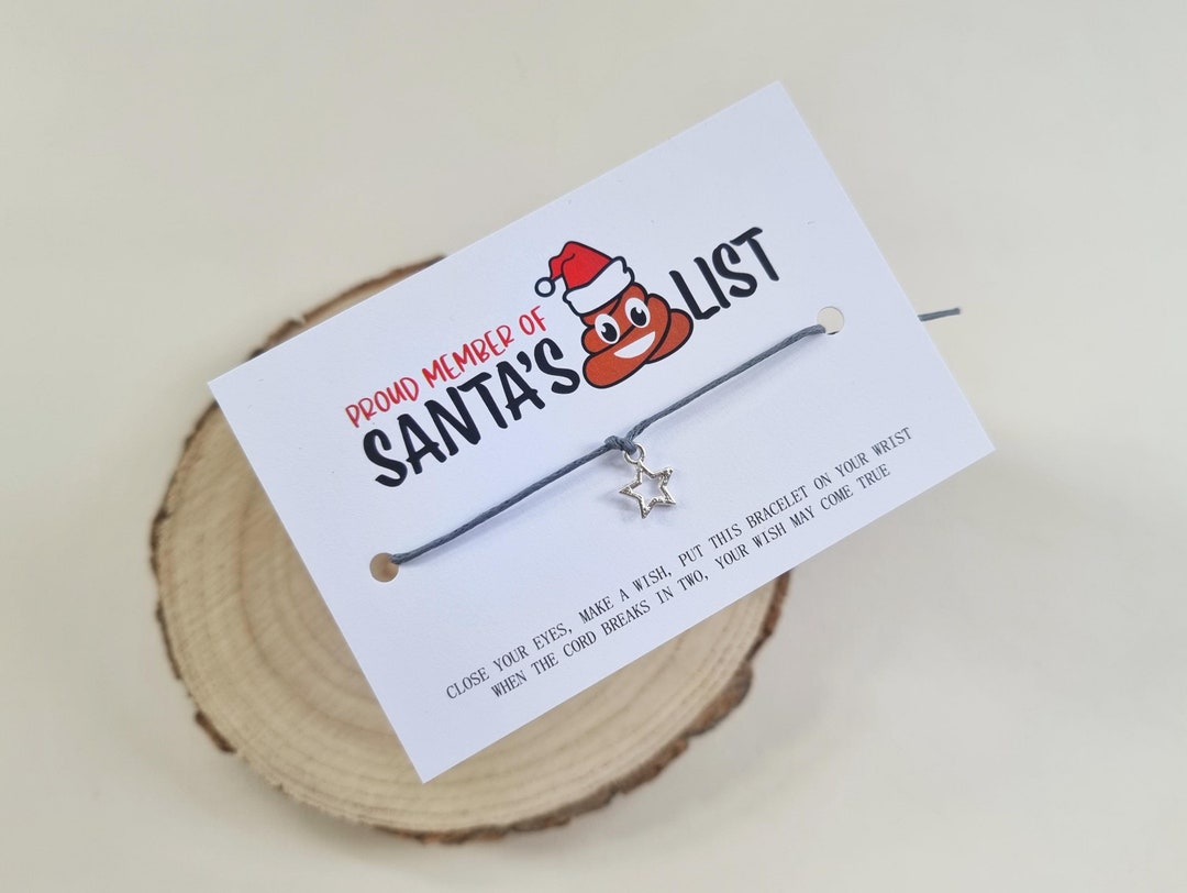 Santa's Shit List Member, Funny Stocking Filler Gift, Christmas Joke
