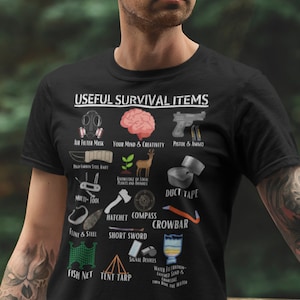 Doomsday Prepper, Zombie Apocalypse Survival Shirt. Real Survival Knowledge