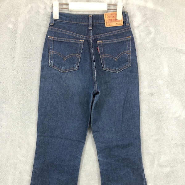 Vintage Levis 517 Jeans Women Levis Flared Jeans Wide Leg Jeans Bootcut Denim Blue Levis Lvc Size 24