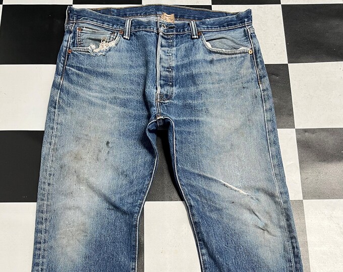 Vintage Levis 501 Distressed Jeans,light Wash Jeans, Levis Men Jeans ...