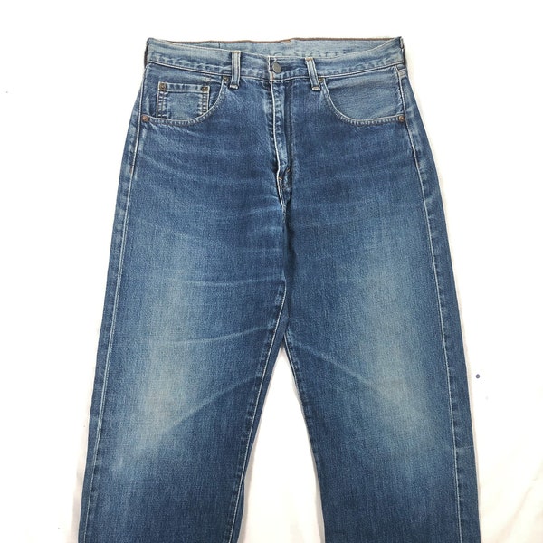 vintage Levis 504z Selvedge Jeans Levis big e Levis Redline Distressed Denim Levis taille 32 Jeans pour homme bleu délavé Levis Lvc