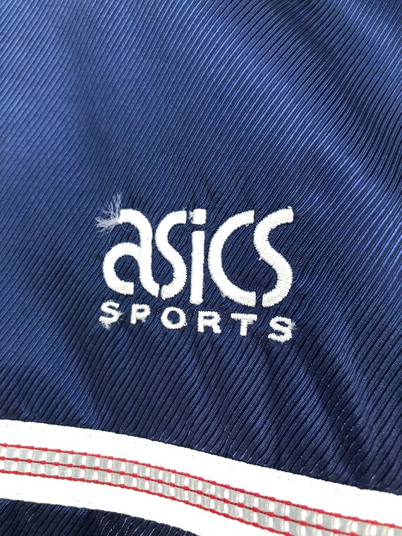 Vintage Asics Sports Windbreaker Jacket Asics Blu… - image 4