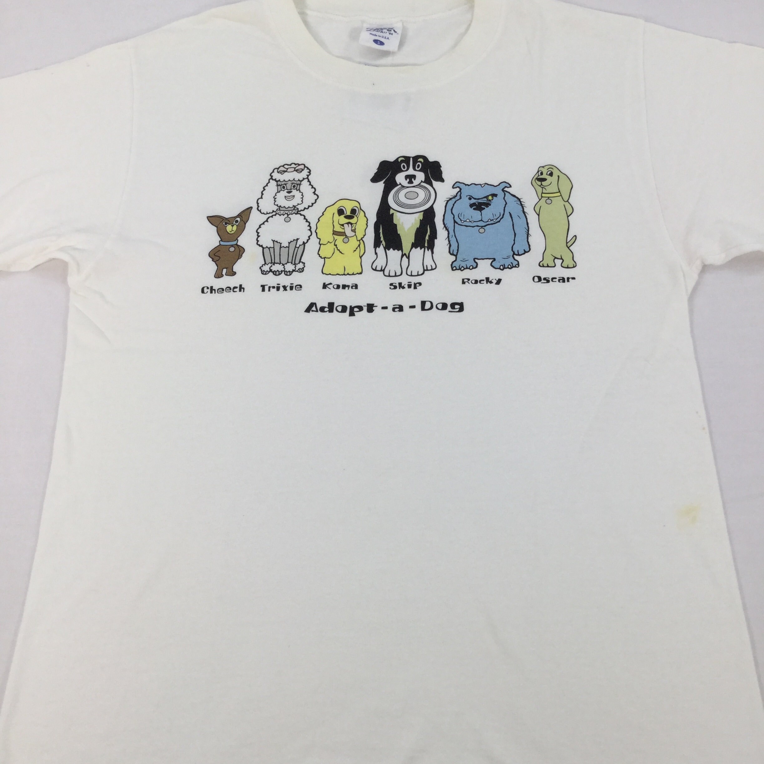 Vintage CRAZY SHIRT Adopt a Dog T Shirt Crewneck Made in usa Etsy