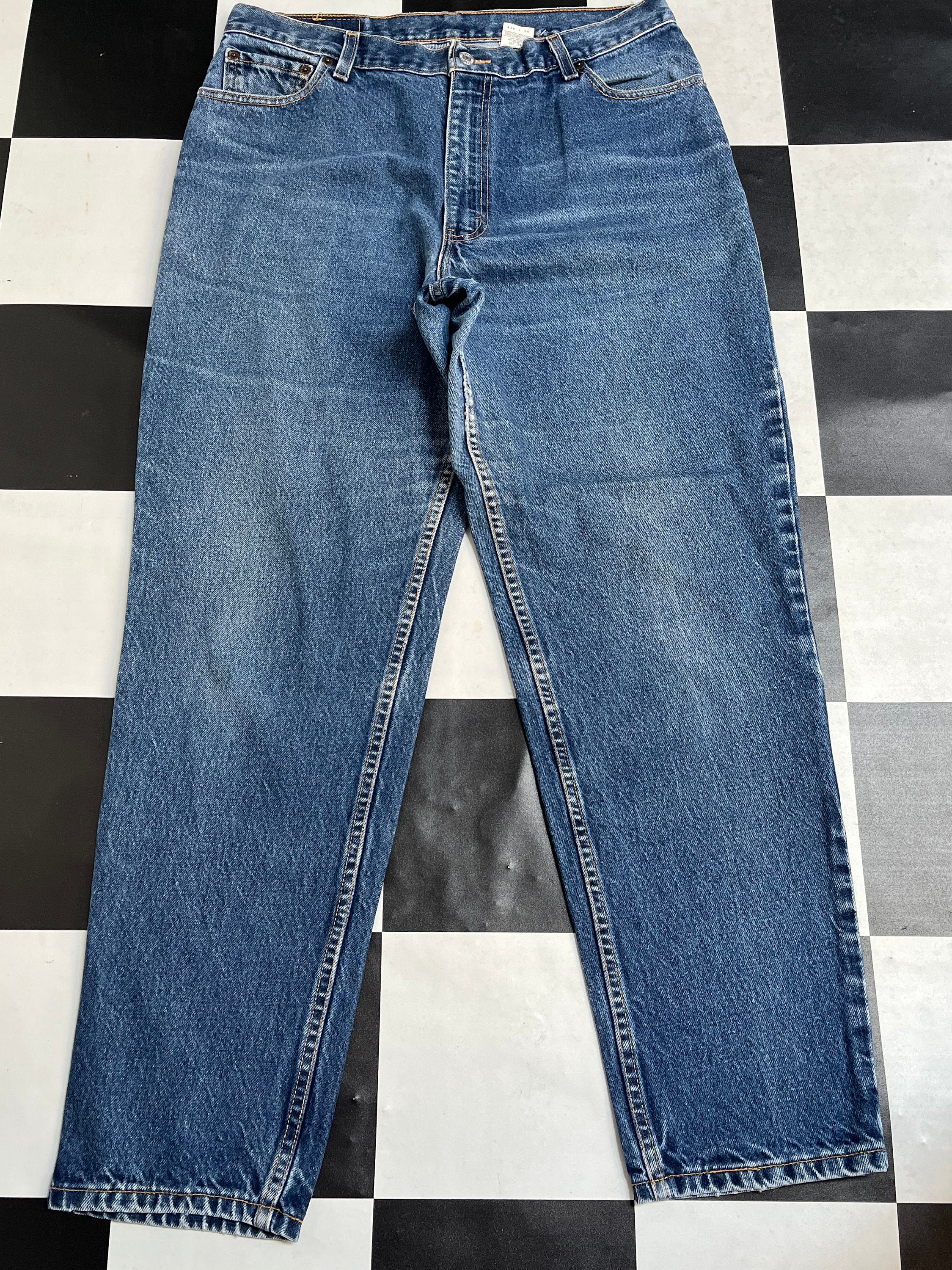 Vintage 90s Levis 550 Relaxed Fit Jeans Made in Usa Tapered - Etsy Denmark