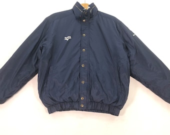 Vintage 90s Mizuno Windbreaker Jacket Mizuno Runbird Jacket Blue Sports Jacket Retro Men Women Size M