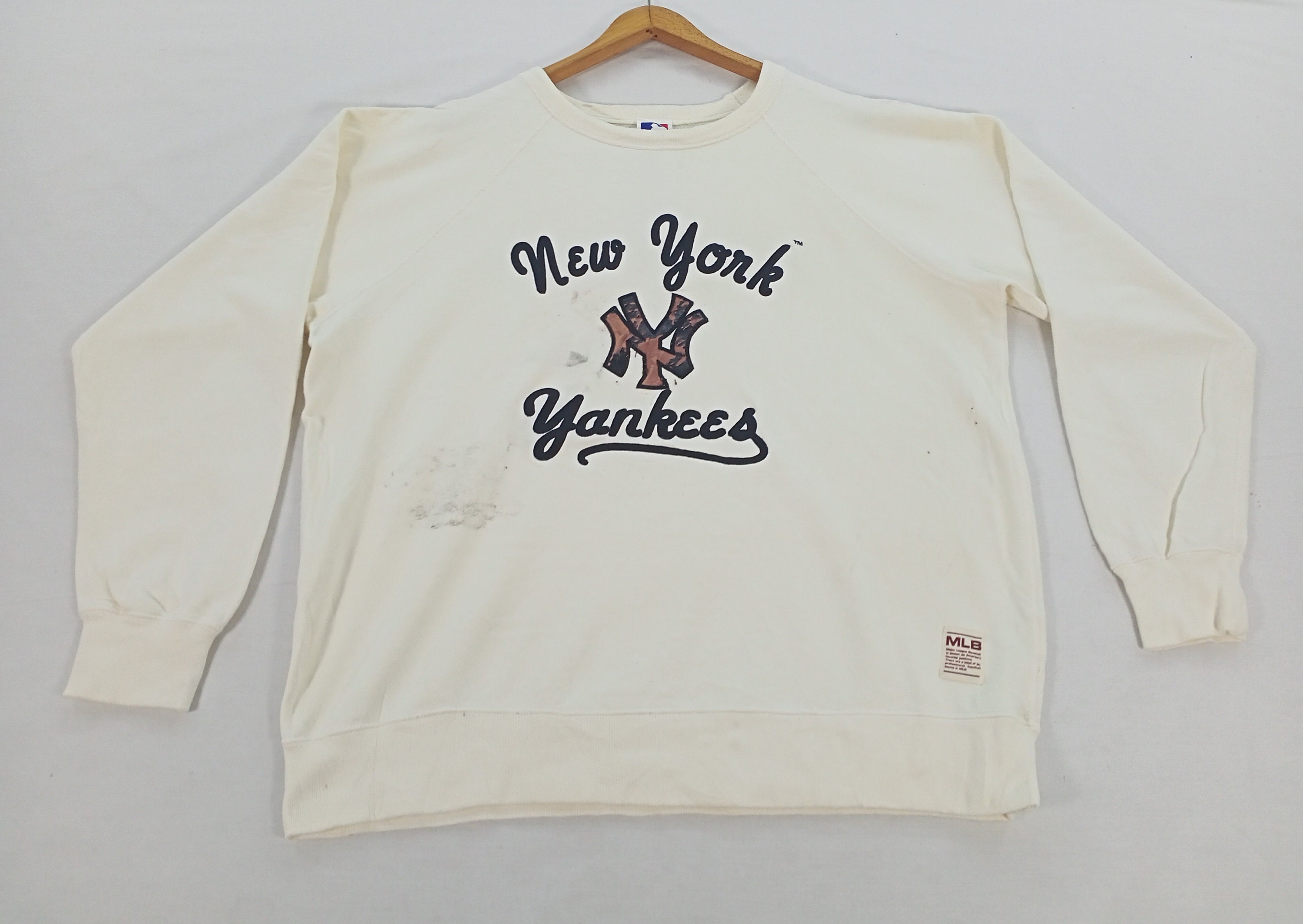 MLB New York Yankees Girls' Crew Neck T-Shirt - L