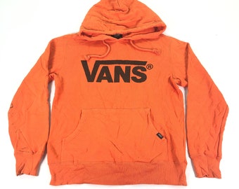 Vans Hoodies Sweat-shirt Vans Skateboard Hoodie Vans Pull Streetwear Orange Femme Confort Décontracté Tendance Élégant Taille S