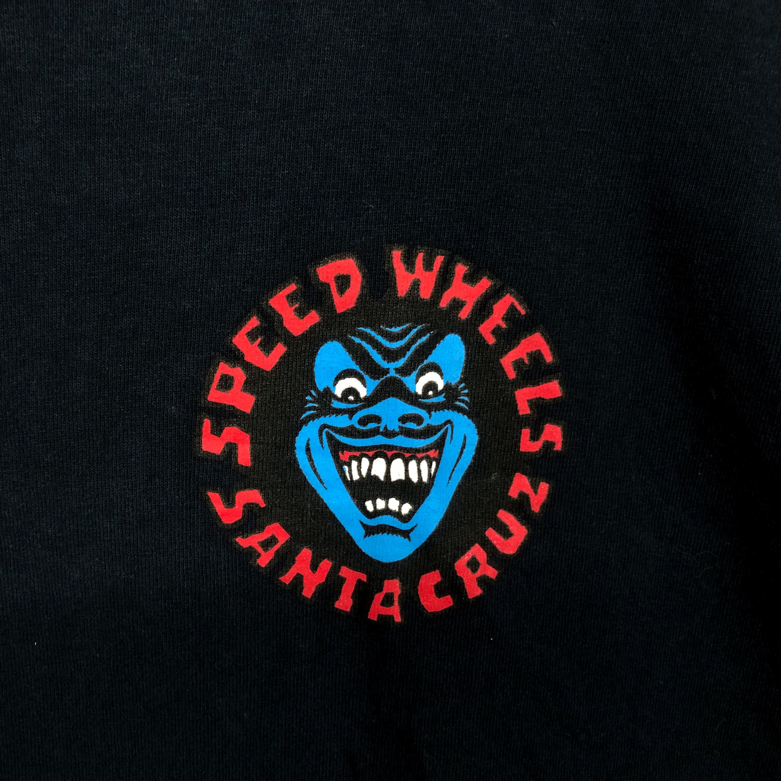 Vintage Santa Cruz Speed Wheels T-shirt, 90s Skateboarding Tee